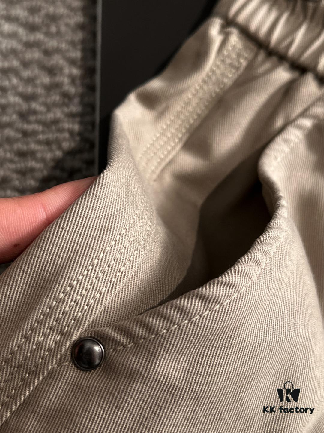 GUCCI 2025 Spring/Summer New Elastic Waist Casual Pants, Lightweight Custom Counter Fabric, Breathable and Comfortable, Exquisite Details, Brand Design Concept, High-Quality Craftsmanship, Soft and Smooth Texture, Leisure Cut with Excellent Fit