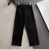 GUCCI 2025 Spring/Summer New Elastic Waist Casual Pants, Lightweight Custom Counter Fabric, Breathable and Comfortable, Exquisite Details, Brand Design Concept, High Quality, Soft and Smooth Touch