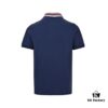 Gucci 24SS Polo Shirt with Striped Collar and Embroidered Double G Logo