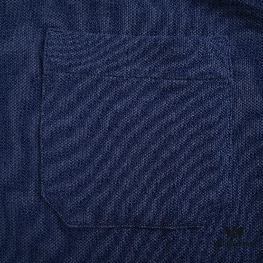 Gucci 24SS Polo Shirt with Striped Collar and Embroidered Double G Logo