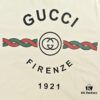 Gucci 22SS Braided Logo Letter Print Short Sleeve T-Shirt