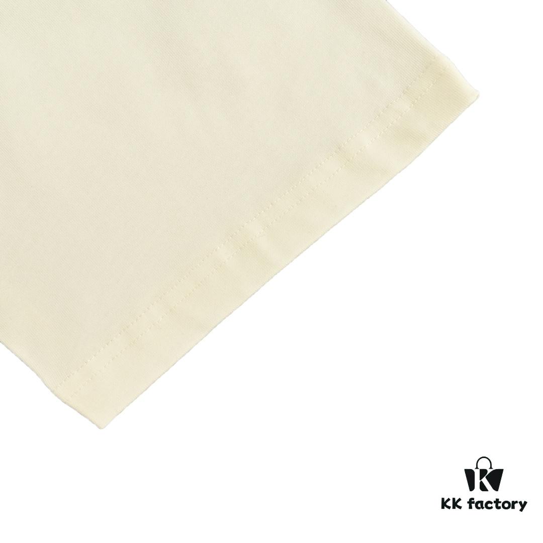 Gucci 22SS Braided Logo Letter Print Short Sleeve T-Shirt