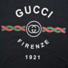 Gucci 22SS Braided Logo Letter Print Short-Sleeve T-Shirt
