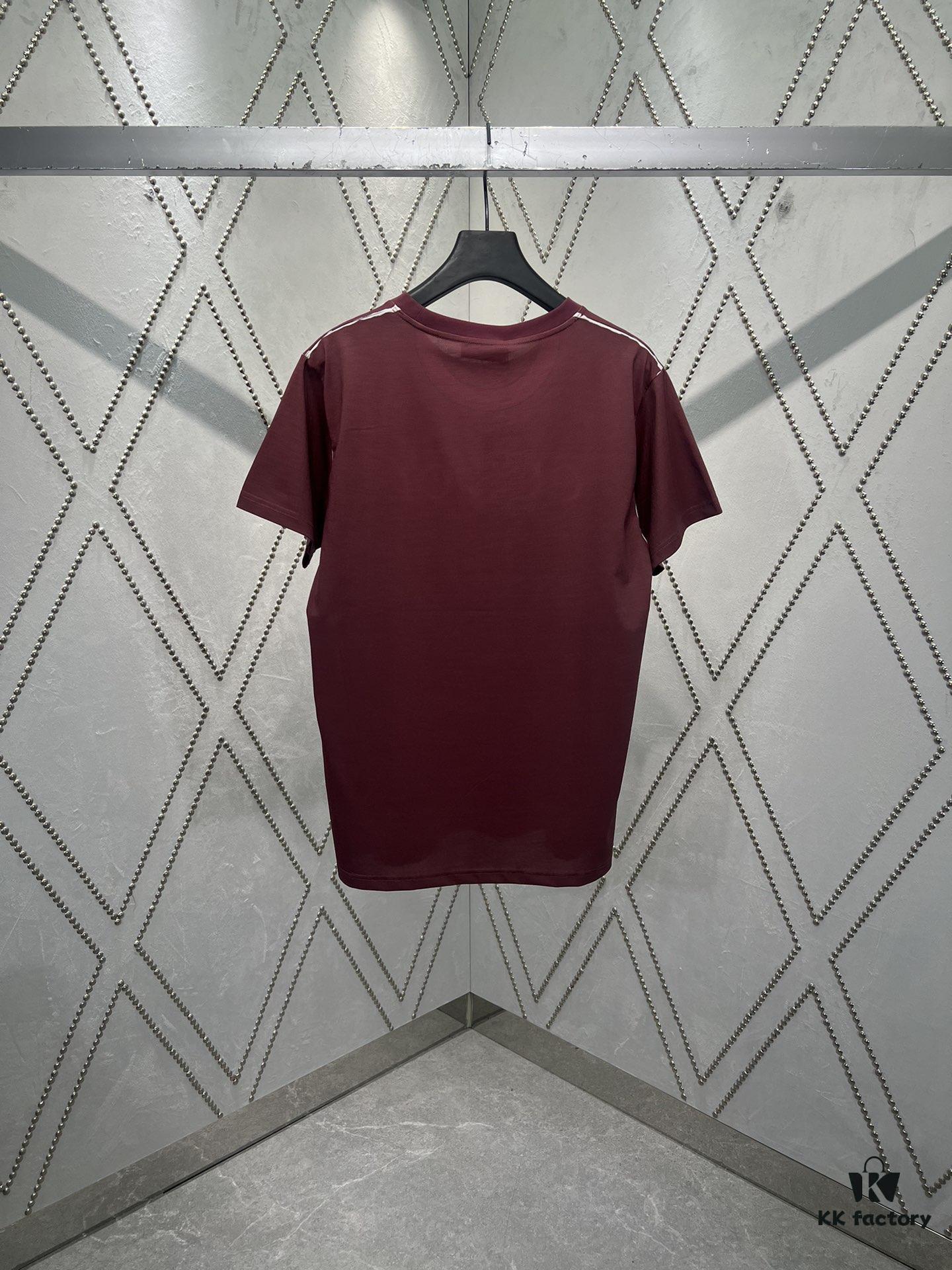 Gucci 25SS New Standard Fit Knit Cotton T-Shirt Featuring Reflective Gucci Print