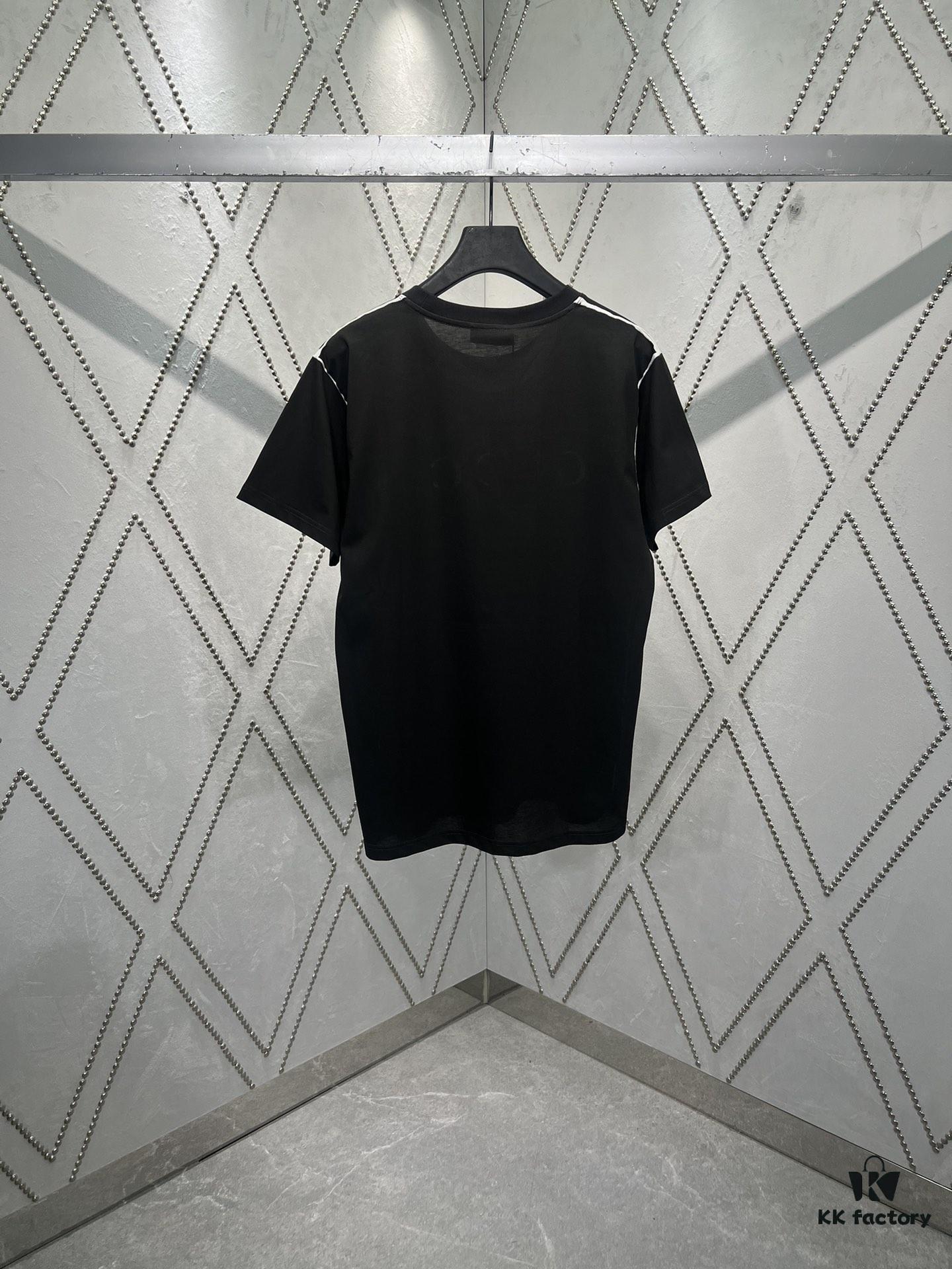 Gucci 25SS New Standard Fit Knit Cotton T-Shirt with Reflective Gucci Print