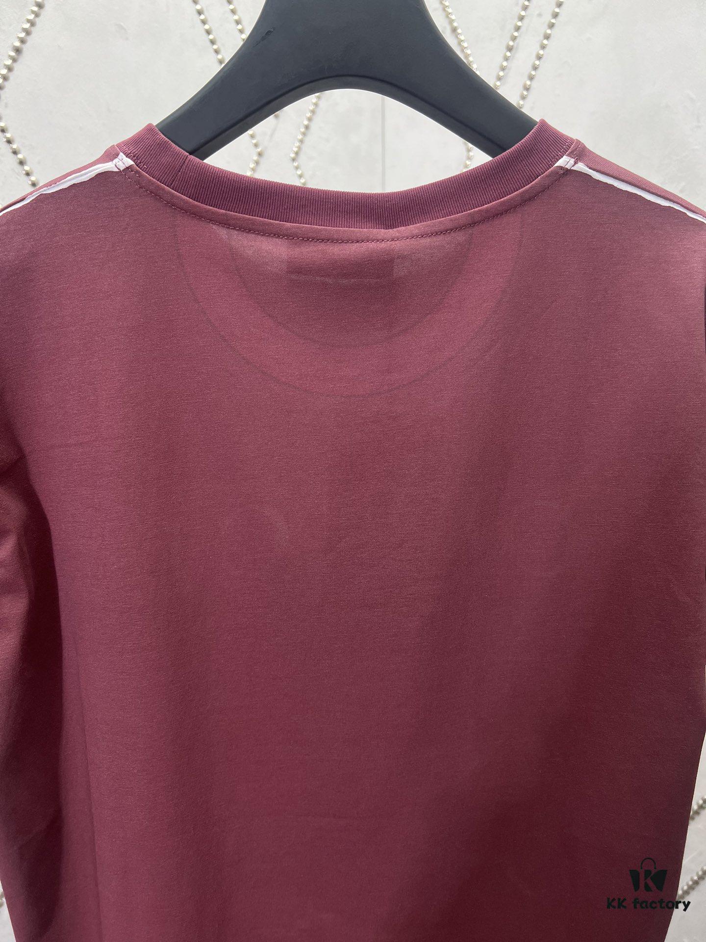 Gucci 25SS New Standard Fit Knit Cotton T-Shirt Featuring Reflective Gucci Print