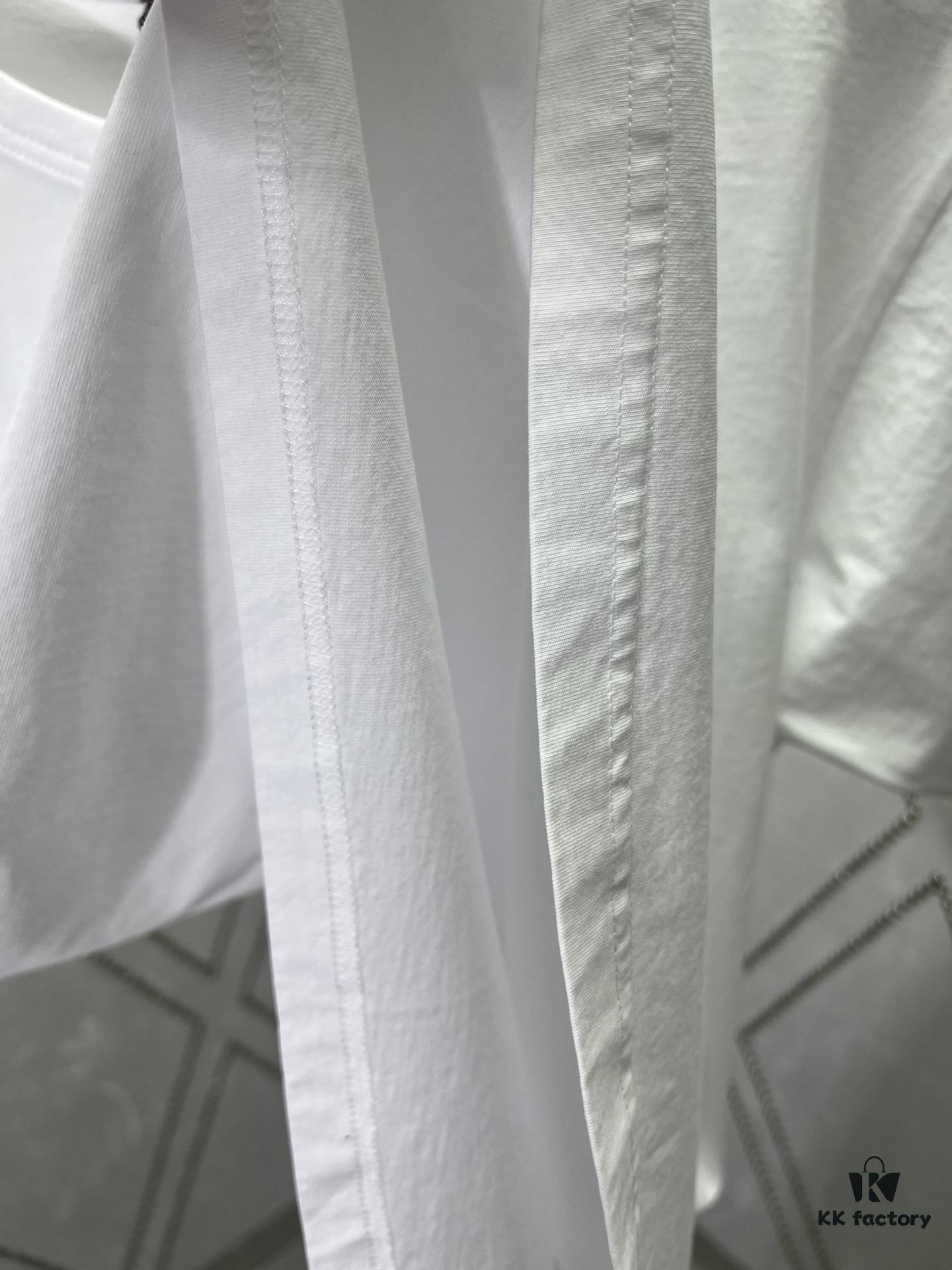 Gucci 25SS New Arrival Oversized Knit Cotton T-Shirt with Gucci Embroidery