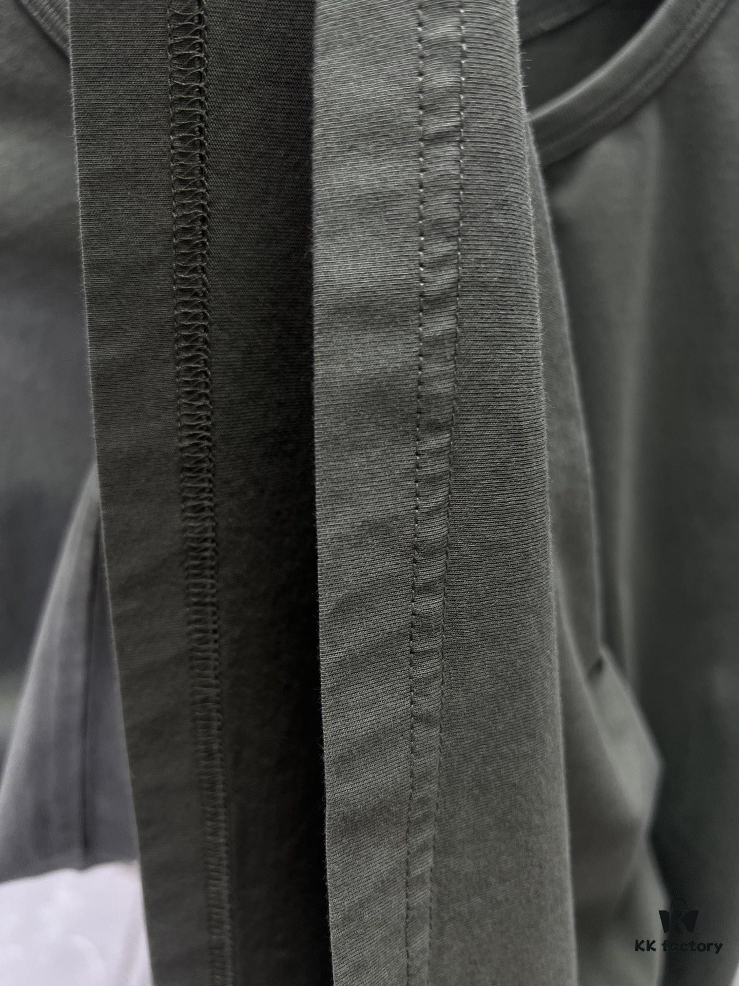 Gucci 25SS New Arrival Oversized Knit Cotton T-Shirt with Gucci Embroidery