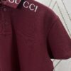 Gucci 2025 Spring Collection Presents Classic Style Pieces, Featuring a Polo Shirt Crafted from Elastic Piqué Cotton with a Refined Gucci Print