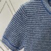 G House 25ss New Arrival Crew Neck Top Crafted from Fine Cotton Knit Fabric, a Standout Piece for the 2025 Pre-Spring Collection. The Light Blue Hue Adds Elegant Sophistication, While the Gold-Tone Double G Buttons Enhance the Design Appeal.