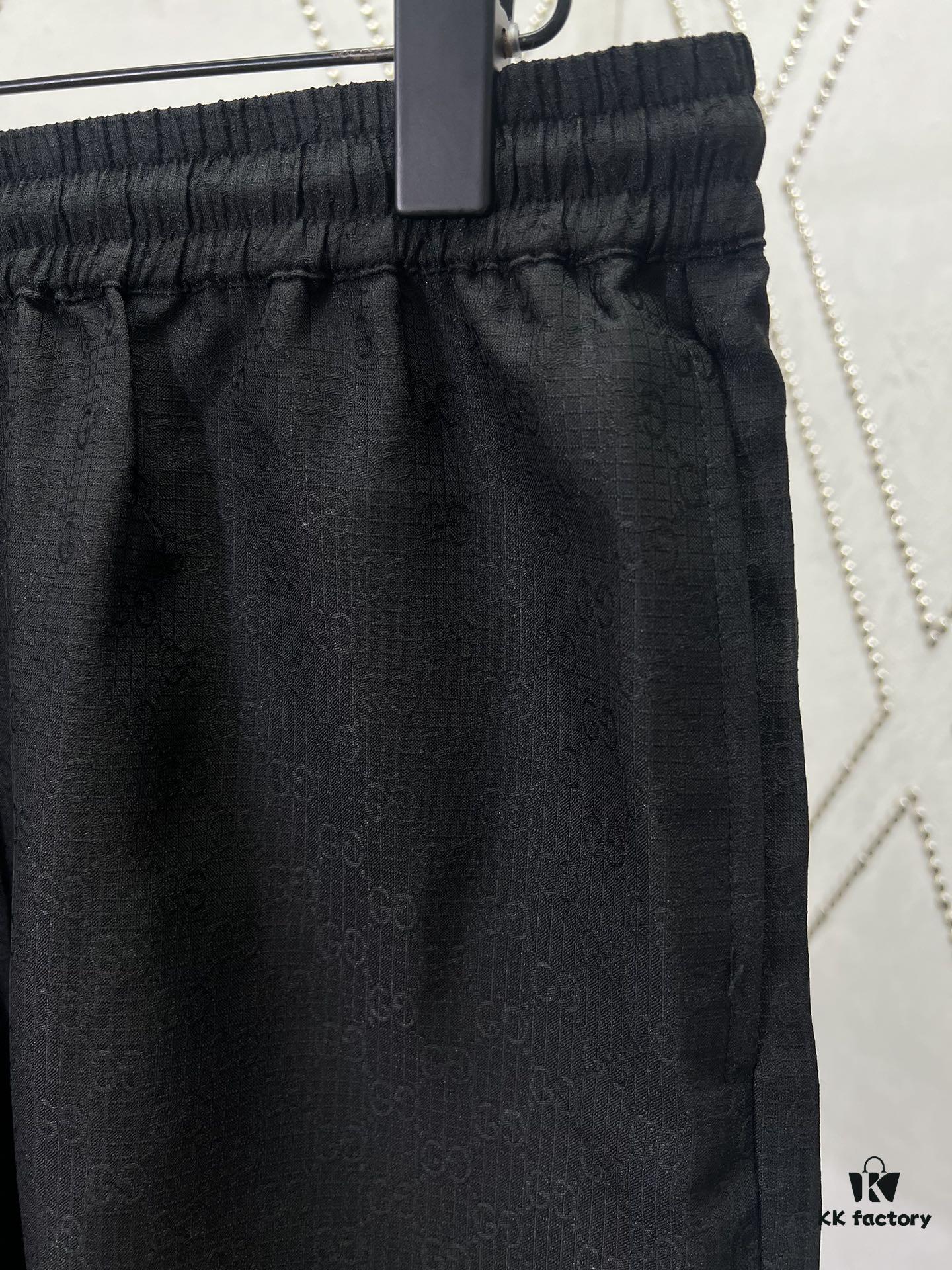 Gucci 25SS New Arrival Shorts Featuring the Iconic GG Pattern as a Tribute to Founder Guccio Gucci