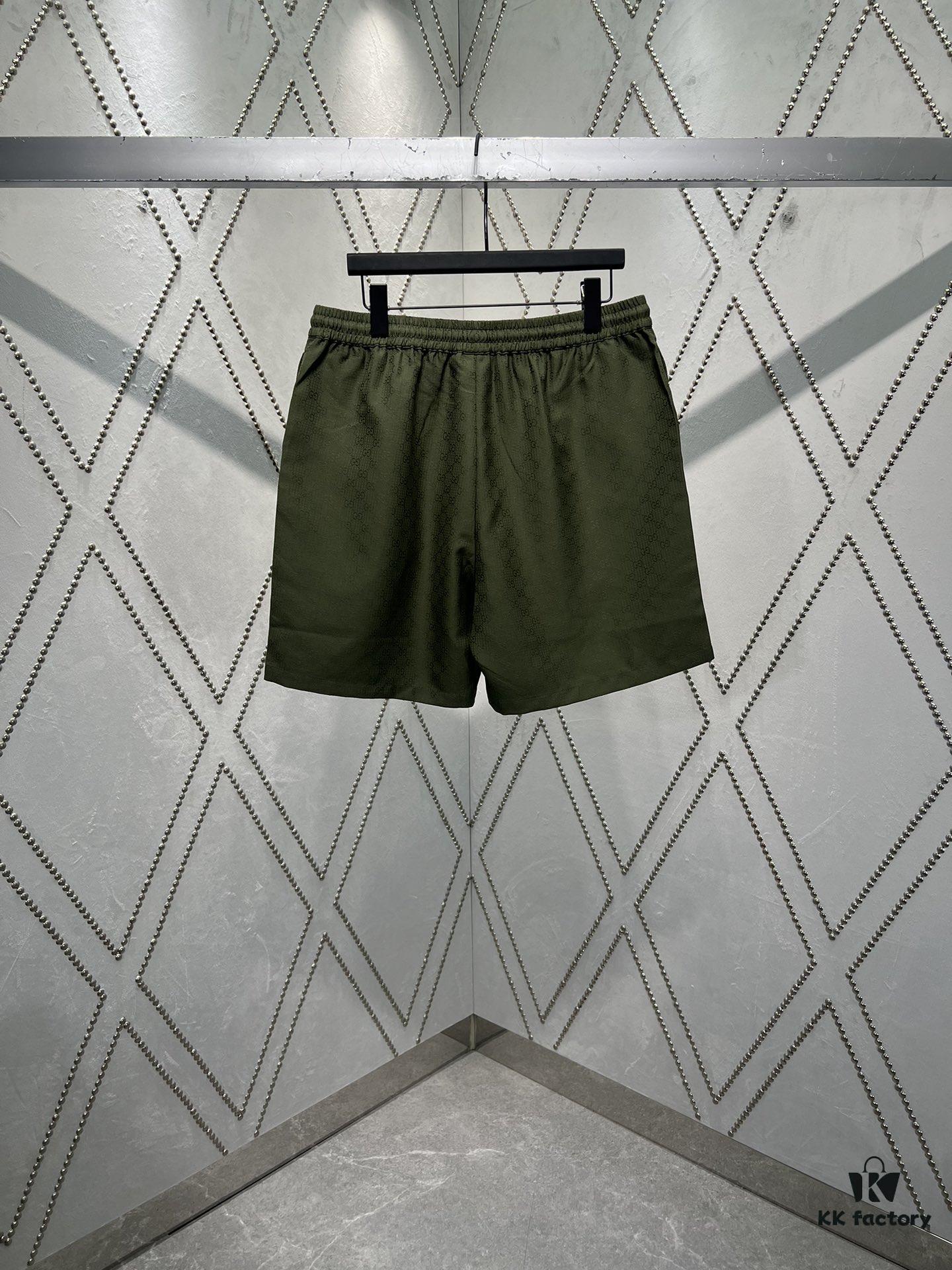 Gucci 25SS New Arrival Shorts Featuring the Iconic GG Pattern as a Tribute to Founder Guccio Gucci