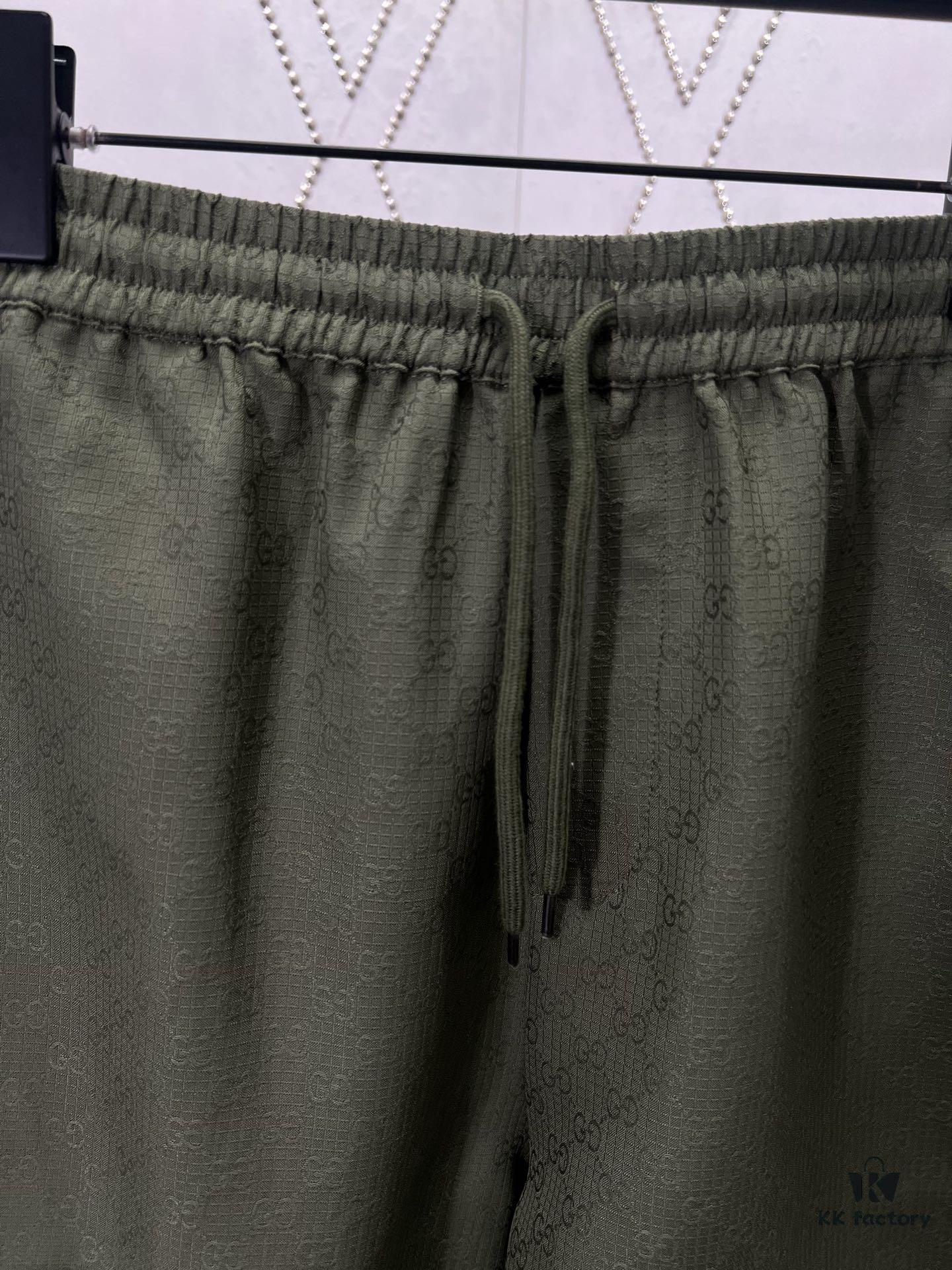 Gucci 25SS New Arrival Shorts Featuring the Iconic GG Pattern as a Tribute to Founder Guccio Gucci