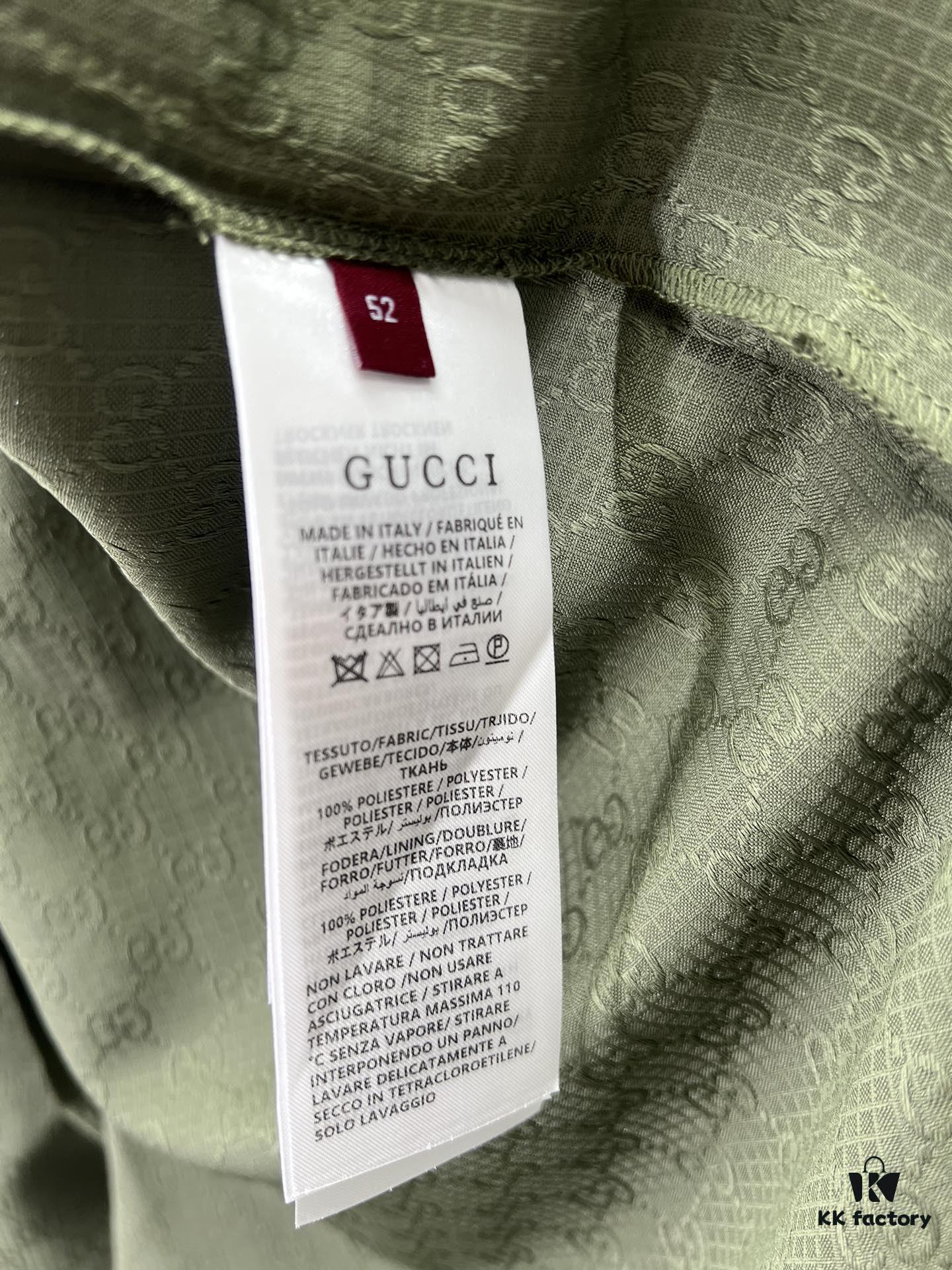 Gucci 25SS New Arrival Shorts Featuring the Iconic GG Pattern as a Tribute to Founder Guccio Gucci