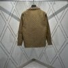 Gucci 25SS New Arrival Letter Interlocking Pattern Shirt Inspired by Founder Guccio Gucci's Name, Crafted in GG Canvas with Side Slits