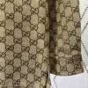 Gucci 25SS New Arrival Letter Interlocking Pattern Shirt Inspired by Founder Guccio Gucci's Name, Crafted in GG Canvas with Side Slits