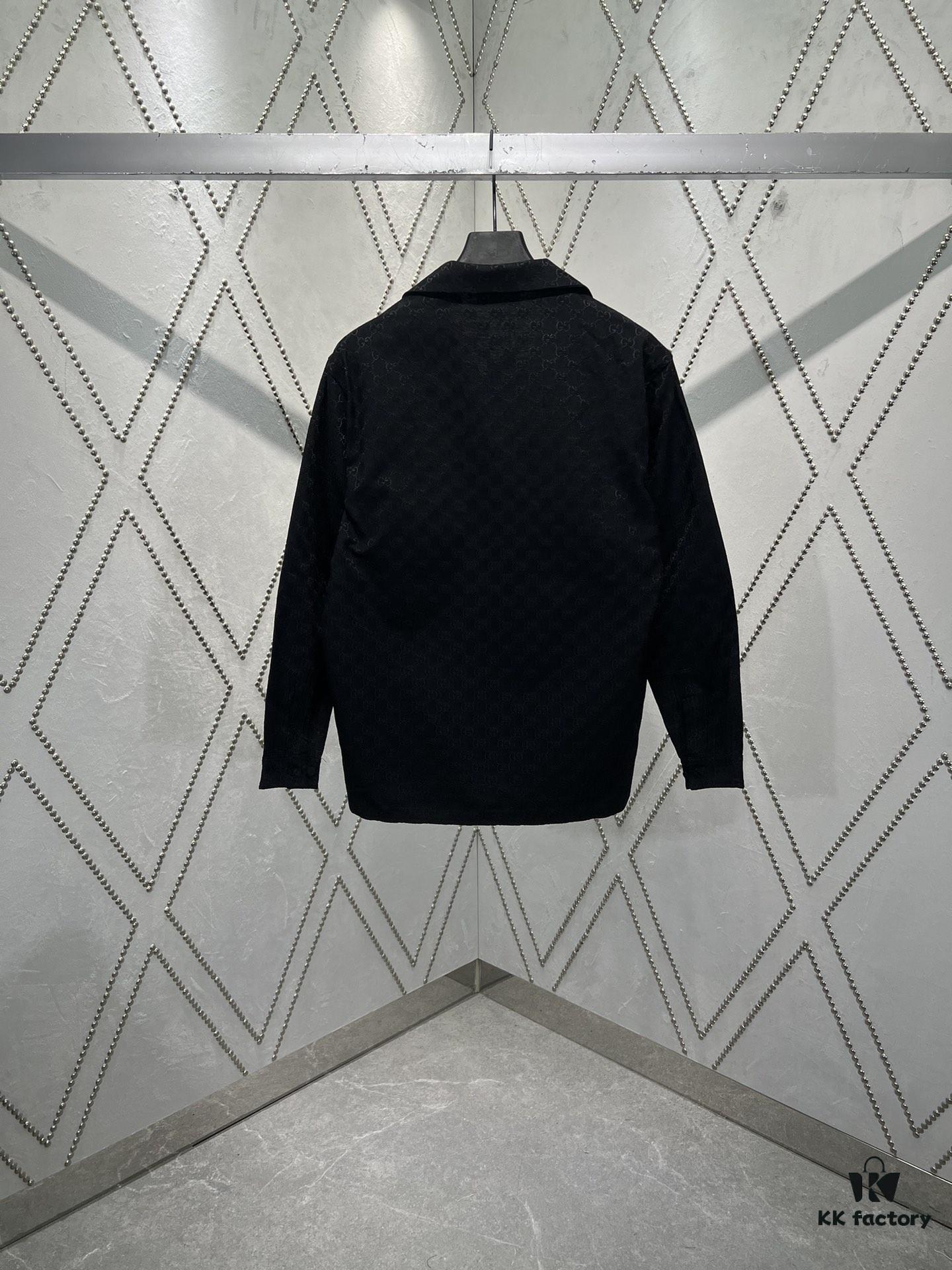 Gucci 25SS New Arrival Letter Interlocking Pattern Shirt Inspired by Founder Guccio Gucci