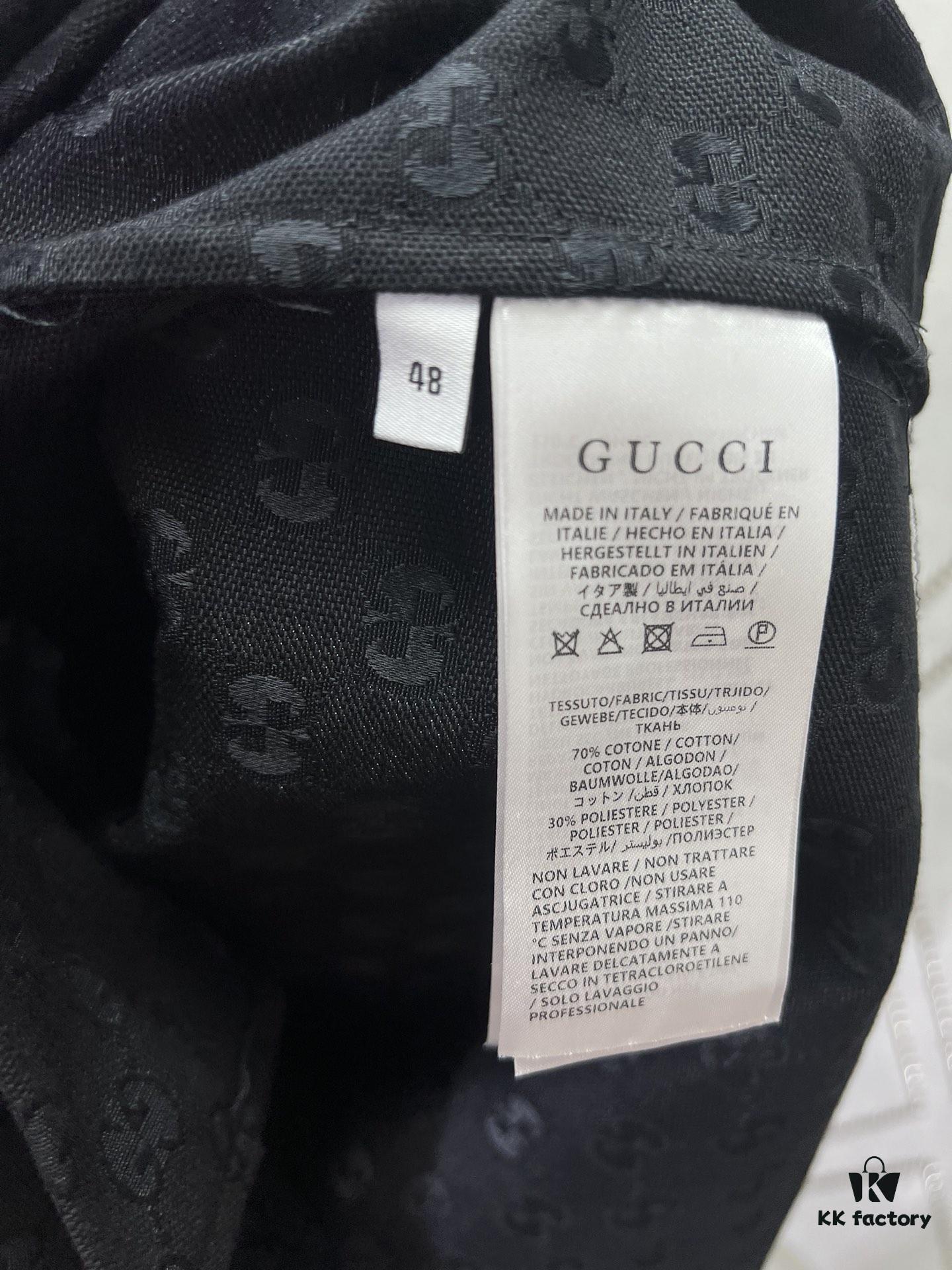 Gucci 25SS New Arrival Letter Interlocking Pattern Shirt Inspired by Founder Guccio Gucci