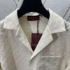 Gucci 25SS New Arrival Letter Interlocking Pattern Shirt Inspired by Founder Guccio Gucci