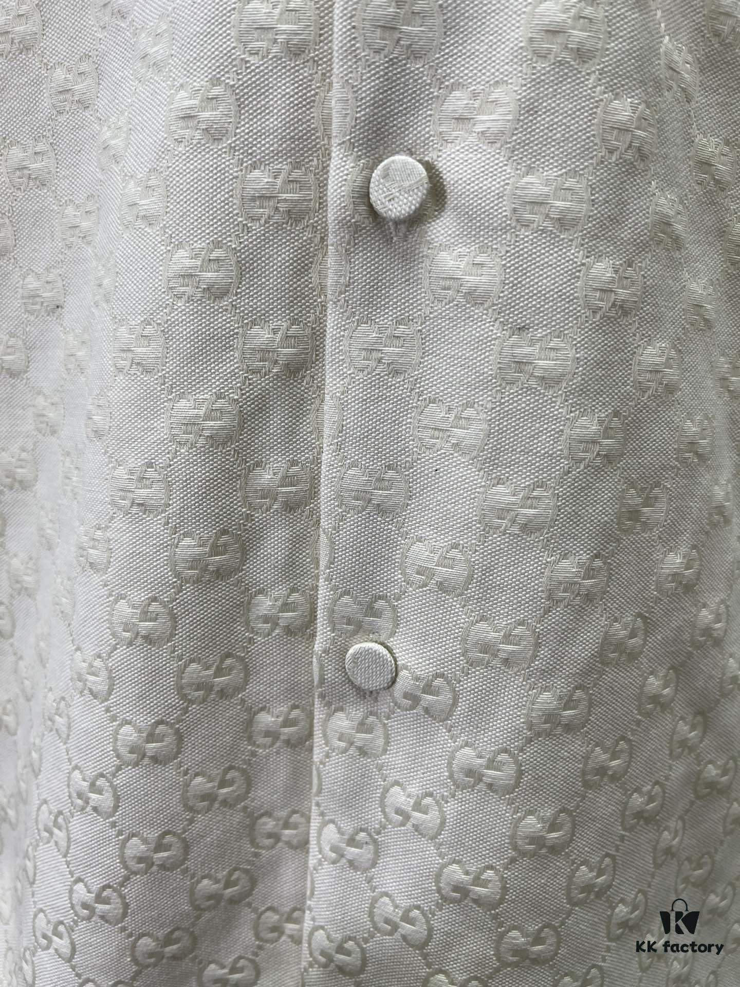 Gucci 25SS New Arrival Letter Interlocking Pattern Shirt Inspired by Founder Guccio Gucci