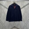 Gucci 25SS New Arrival Letter Interlocking Pattern Shirt Inspired by Founder Guccio Gucci's Name, Crafted in GG Canvas with Side Slits, Regular Fit