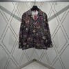 G Brand 25SS New Arrival Floral Print Lapel Single-Breasted Long-Sleeve Shirt, High Version!