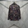 G Brand 25SS New Arrival Floral Print Lapel Single-Breasted Long-Sleeve Shirt, High Version!