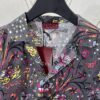 G Brand 25SS New Arrival Floral Print Lapel Single-Breasted Long-Sleeve Shirt, High Version!