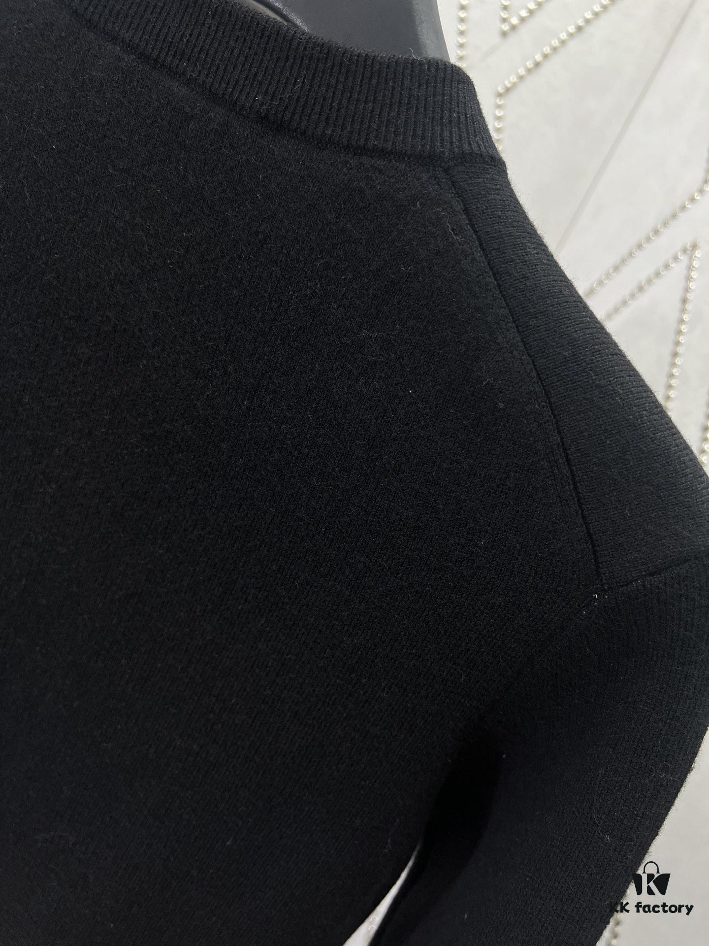 Gucci 25SS New Arrival Wool Blend Jacquard Top with Decorative Gucci Intarsia on Front