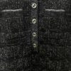 Gucci 25SS New Round Neck Top Crafted from Premium Wool with Metallic Thread Tartan Jacquard Fabric, Featuring a Circular Interlocking Double G Button on the Back