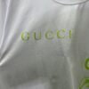 Gucci 25SS New Arrival Oversized T-Shirt Crafted from Garment-Dyed Knit Cotton, Featuring Gucci Logo Print on the Front and Gucci Surfer Print on the Back