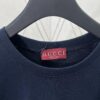 Gucci 25SS New Regular Fit T-Shirt Made of Knitted Cotton with Gucci Web Stripe Flag Print