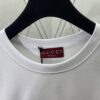 Gucci 25SS New Regular Fit T-Shirt Crafted from Knit Cotton with Signature Gucci Web Stripe Flag Print