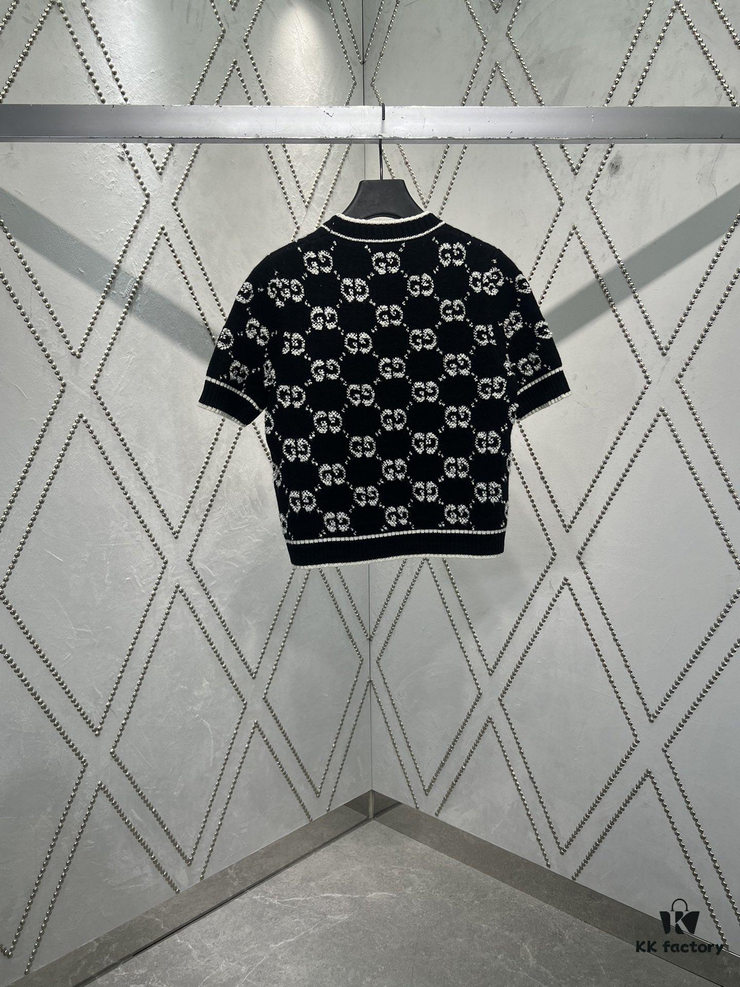 G House 25SS New Arrival Top Crafted from GG Wool Slub Jacquard Fabric, a Premium Selection from the Collection