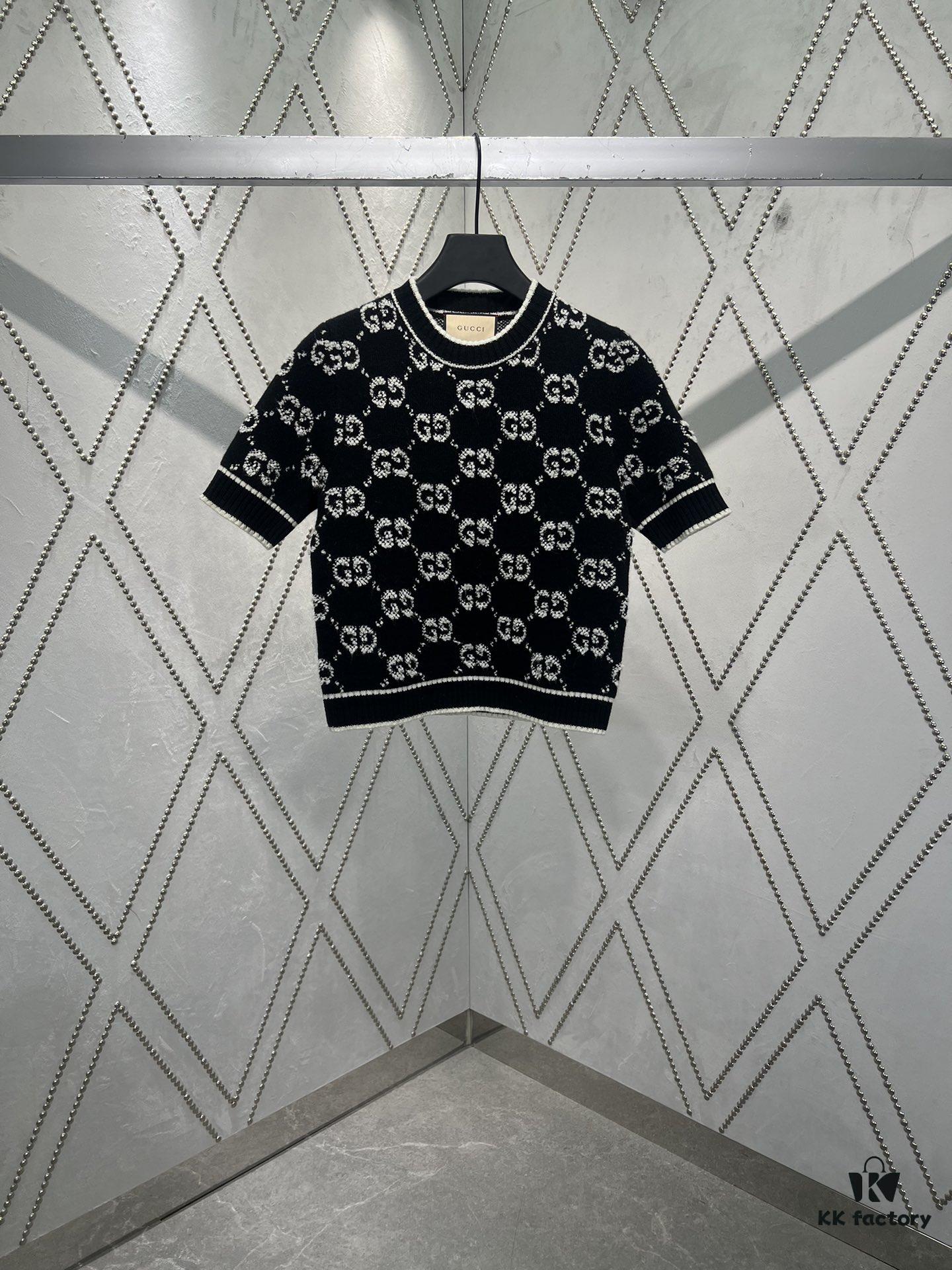 G House 25SS New Arrival Top Crafted from GG Wool Slub Jacquard Fabric, a Premium Selection from the Collection