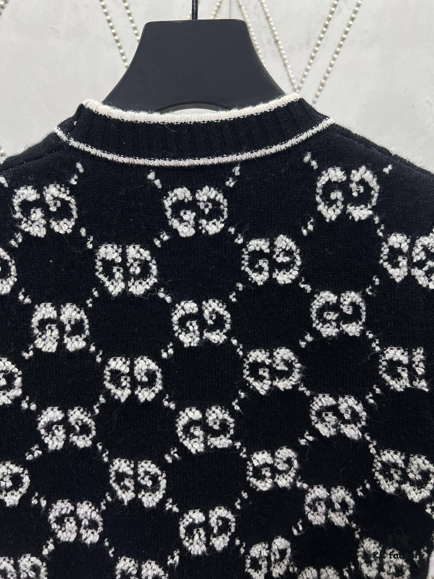 G House 25SS New Arrival Top Crafted from GG Wool Slub Jacquard Fabric, a Premium Selection from the Collection