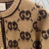 G House 25SS New Arrival Cardigan Made from GG Wool Bouclé Yarn Blend Jacquard Fabric. High Version!
