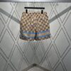 G Brand 25SS New Arrival Striped Patchwork Full Print Letter Logo Jacquard Shorts