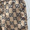 G Brand 25SS New Arrival Striped Patchwork Full Print Letter Logo Jacquard Shorts