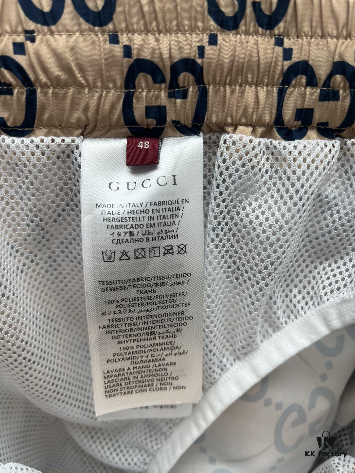 G Brand 25SS New Arrival Striped Patchwork Full Print Letter Logo Jacquard Shorts