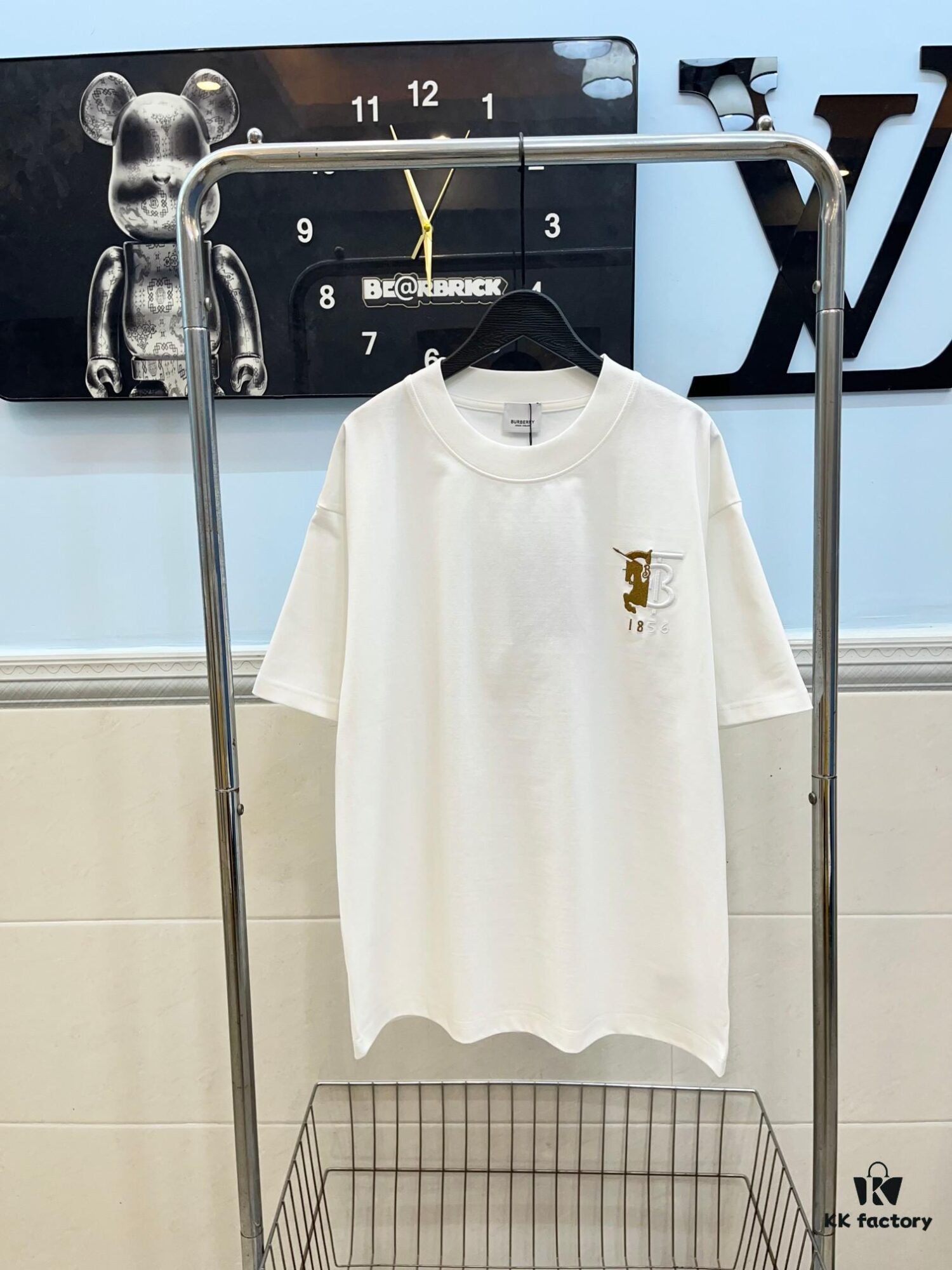 BURBERRY Logo Embroidered Short-Sleeve T-Shirt