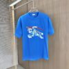 BURBERRY 2025 Spring/Summer New Arrival Round Neck Short Sleeve T-Shirt with Equestrian Chain Embroidery, 320g Double Combed Cotton Fabric, Slightly Loose Unisex Fit