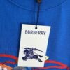 BURBERRY 2025 Spring/Summer New Arrival Round Neck Short Sleeve T-Shirt with Equestrian Chain Embroidery, 320g Double Combed Cotton Fabric, Slightly Loose Unisex Fit