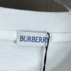 BURBERRY 2025 Spring/Summer New Arrival Round Neck Short Sleeve T-Shirt with Equestrian Chain Embroidery, 320g Double Combed Cotton Fabric, Slightly Loose Unisex Fit