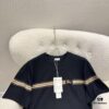 BURBERRY 2025 Spring-Summer New Arrival Short Sleeve T-Shirt, Runway-Inspired Fashion Casual Tee with Designer Logo, Premium 100% Cotton