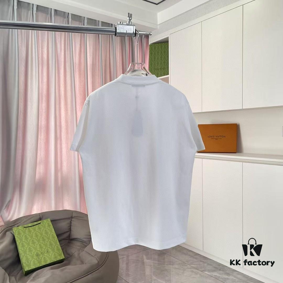 BURBERRY 2025 Summer New Arrival Personalized Letter Logo Print Custom 300g Fabric Short Sleeve T-Shirt Unisex