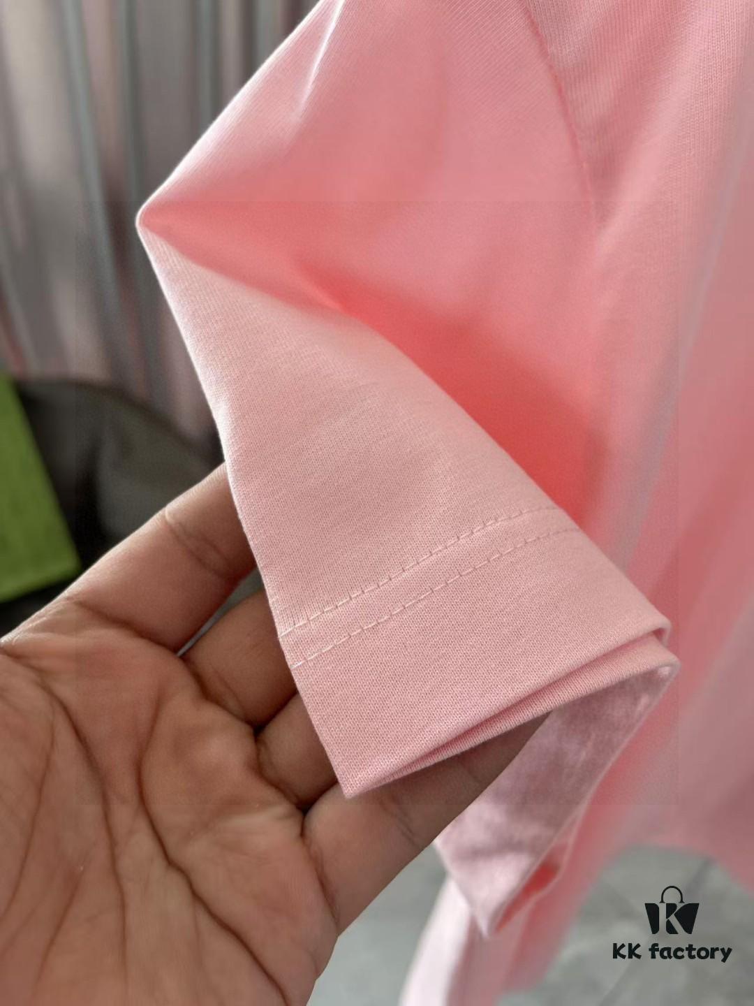 BURBERRY 2025 Summer New Arrival Personalized Letter Logo Print Short Sleeve T-Shirt, Custom 300g Fabric, Unisex Design