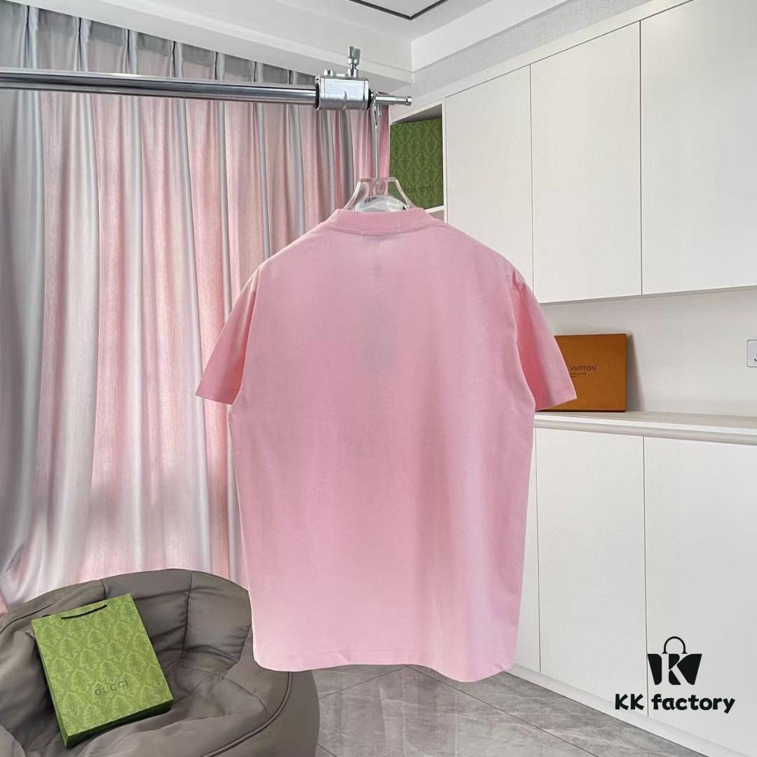 BURBERRY 2025 Summer New Arrival Personalized Letter Logo Print Short Sleeve T-Shirt, Custom 300g Fabric, Unisex Design