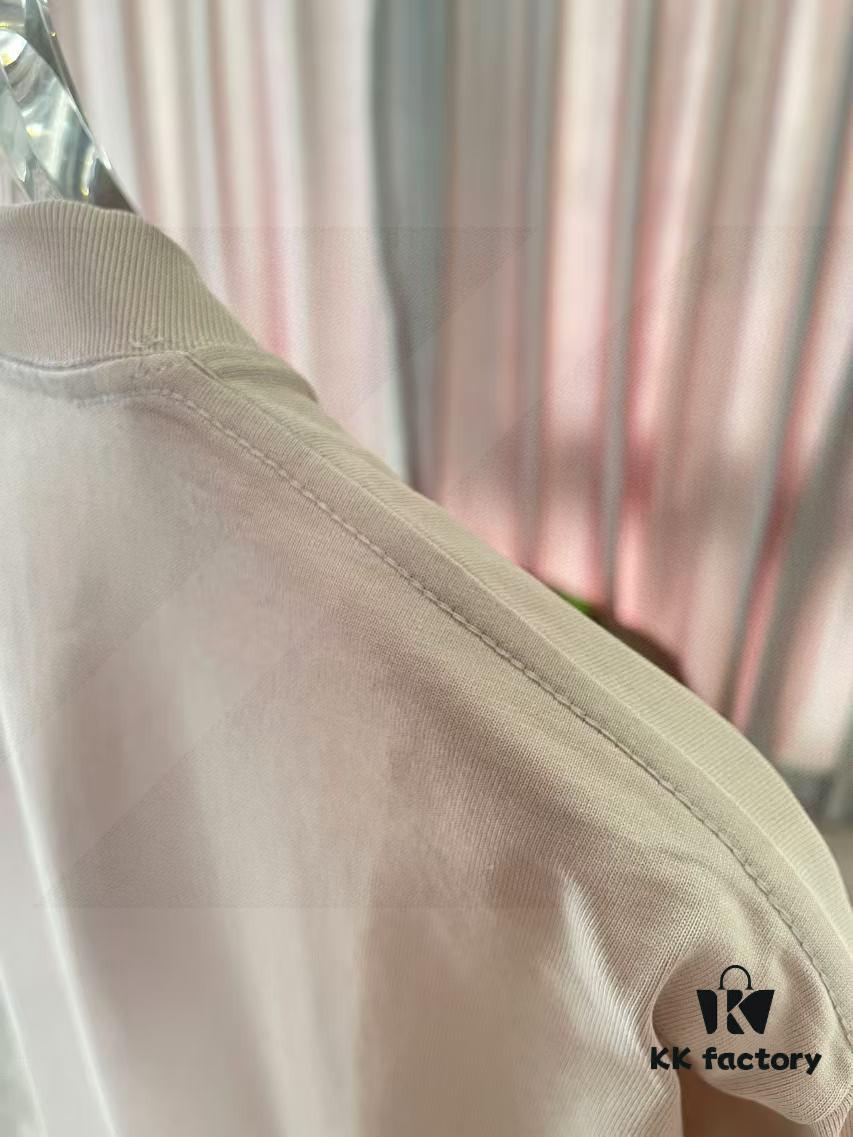 BURBERRY 2025 Summer New Arrival Personalized Letter Logo Print Short Sleeve T-Shirt Unisex Custom 300g Fabric