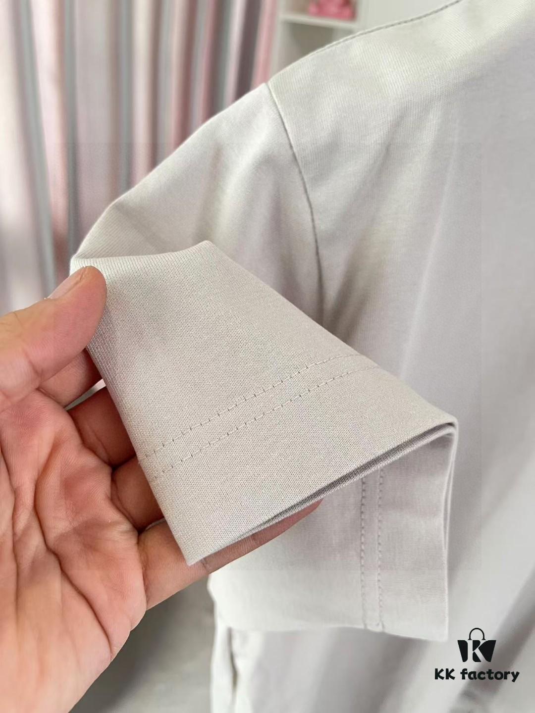 BURBERRY 2025 Summer New Arrival Personalized Letter Logo Print Short Sleeve T-Shirt Unisex Custom 300g Fabric